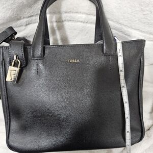 Furla Black Satchel Bag with Sleek Design
